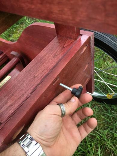 Lower unit thumb screw (on red river cherry)